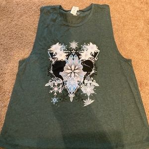 Disney FROZEN Heather green tank Sz XL NEW